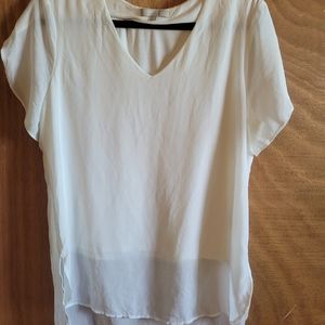 Joan Vass New York white blouse (size L)